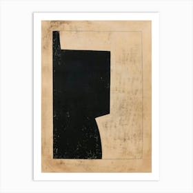 'Black Square' 1 Art Print