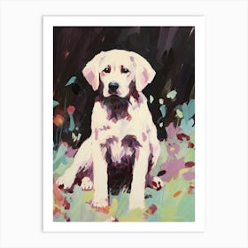 A Newfoundland Dog Painting, Impressionist 2 Art Print