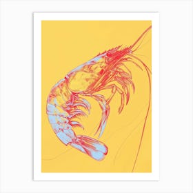 Shrimp Canvas Print Art Print