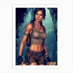 Tomb Raider art Art Print