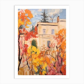 Autumn City Park Painting Villa Ada Rome Art Print