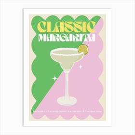 Margarita Cocktail Print Art Print