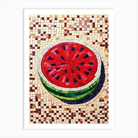 Watermelon Mosaic 1 Art Print