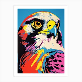 Andy Warhol Style Bird Falcon 6 Art Print