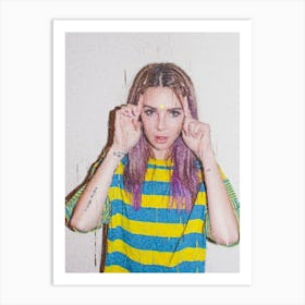 Alison Wonderland Painted Art Print