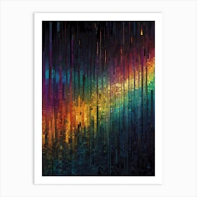 Rainbow Rays Art Print