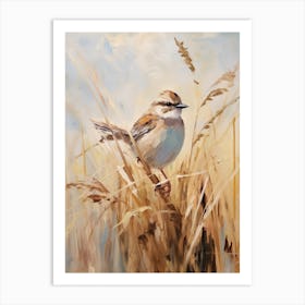 Bird Painting Sparrow 5 Art Print