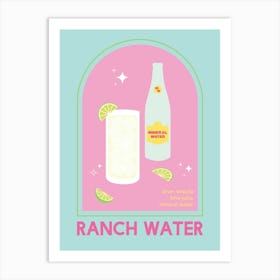 Ranch Water Cocktail Art Print