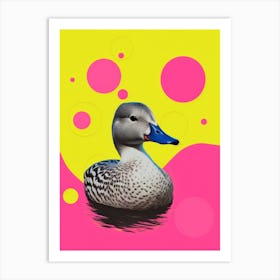 Geometric Circle Duckling 2 Art Print