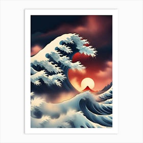 Great Wave Off Kanagawa 4 Art Print