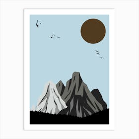 Mountain Scene Art Print