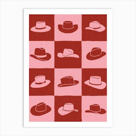 Cowgirl Checkerboard Affiche