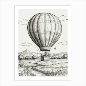 Hot Air Balloon 2 Art Print