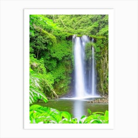 Selvatura Park Waterfall, Costa Rica Majestic, Beautiful & Classic (3) Art Print