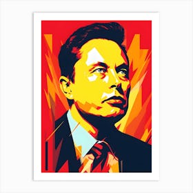 Elon Musk Art Print
