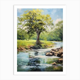 Tree By The River 2 Art Print