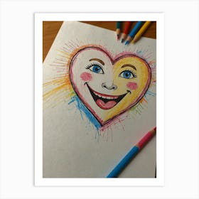 Happy Heart 2 Art Print