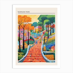 Namsan Park Seoul South Korea Art Print