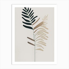 New York Fern Wildflower Simplicity Art Print