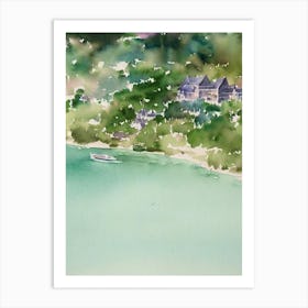 Palau Watercolour Tropical Destination Art Print