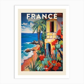 Nice France 7 Fauvist Painting Travel Poster Art Print