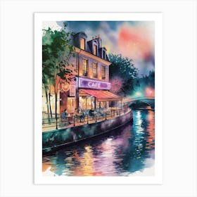 Cafe Paris Art Print