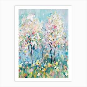 Blossoming Trees Art Print