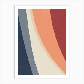 Abstract Wavy Lines Art Print