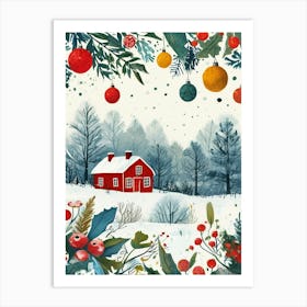 Christmas Card Art Print