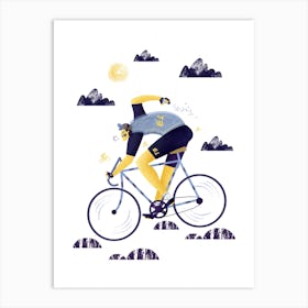 Pro Cycling Art Print