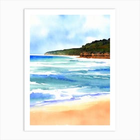Bateau Bay Beach 3, Australia Watercolour Art Print