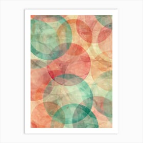 Watercolor Circles 7 Art Print