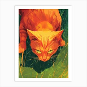 Orange Cat 11 Art Print