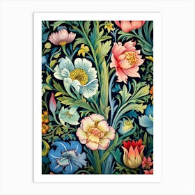 Floral Wallpaper 13 Art Print