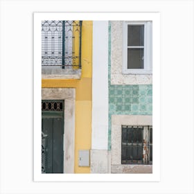 Yellow And Green House Wall Art Print