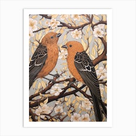 Art Nouveau Birds Poster Harrier 3 Art Print