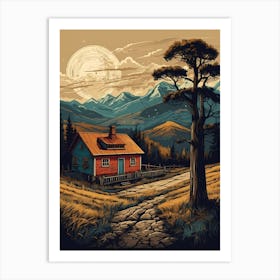 House In The Mountains Art Print