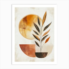 Abstract Plant Canvas Print 2 Art Print