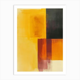 'Yellow Squares' Art Print