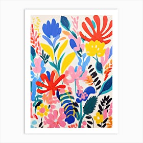 Flowers 49, Matisse style, Floral texture Art Print