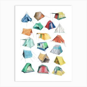 Camping Art Print