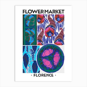 Flower Market Florence Eugene Seguy Vintage Botanical Art Print