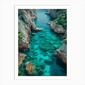 Rocky Coast Of Croatia Art Print