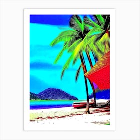 Dominica Beach Pop Art Photography Tropical Destination Art Print