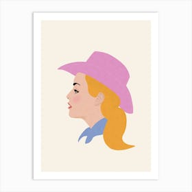 Cowgirls Forever (blonde) Art Print