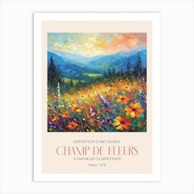 Champ De Fleurs, Floral Art Exhibition 43 Art Print