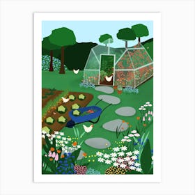 Glasshouse Garden Art Print