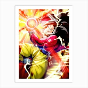 Dragon Ball Z Wallpaper Art Print