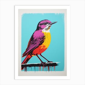 Andy Warhol Style Bird Dipper 2 Art Print