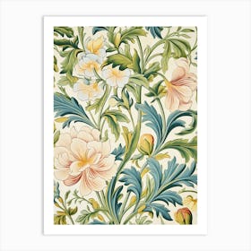 William Morris Floral Wallpaper Art Print